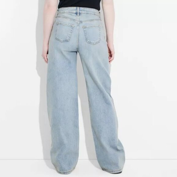 Women's NWT Wild Fable High-Rise Baggy Medium Wash Jeans Size 16 - Picture 2 of 6